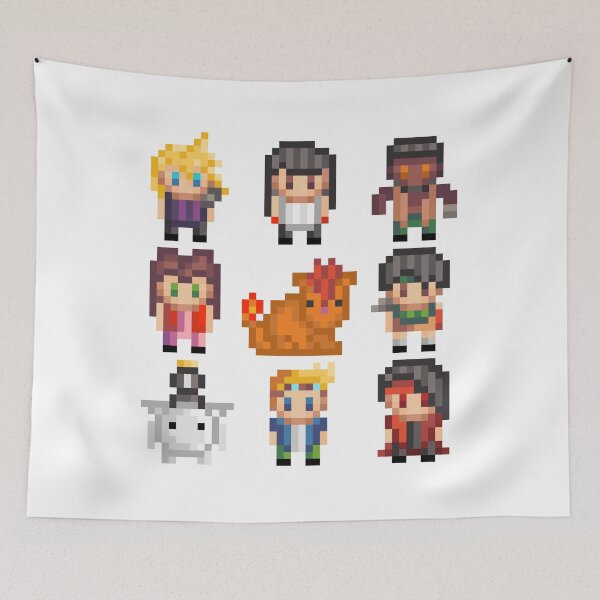 Item preview, FF7 Pixel Art Characters designed and sold by MutsKunArtistry.