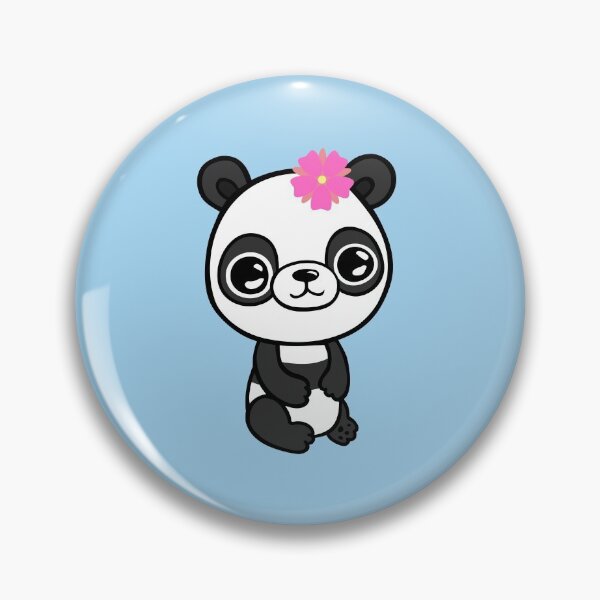 Item preview, Baby panda with pink flower designed and sold by jakezbontar.