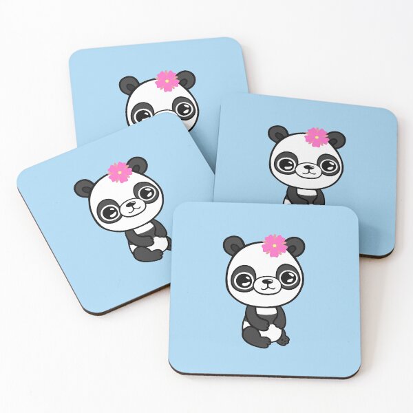 Item preview, Baby panda with pink flower designed and sold by jakezbontar.