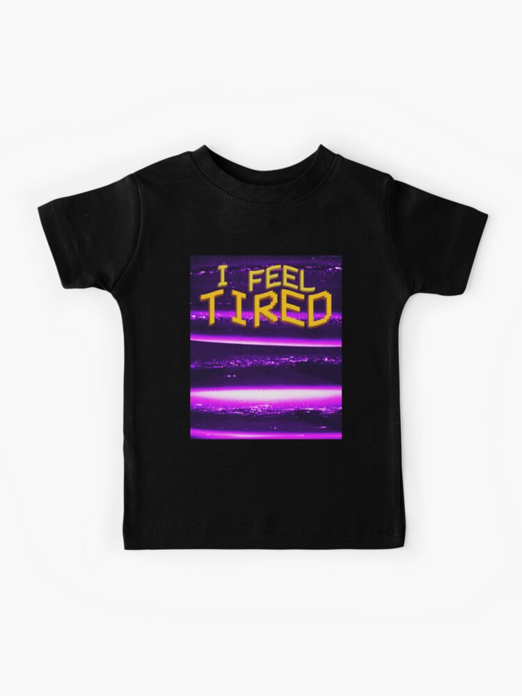Tired. Aesthetic T-Shirt - Text Blue Aesthetic Vaporwave Tee Tired. Aesthetic T-Shirt - Text Blue Aesthetic Vaporwave Tee