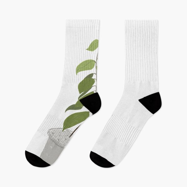 Item preview, Natural plants in gray pots Cute wooden coloring illustration designed and sold by Momixzaaa.