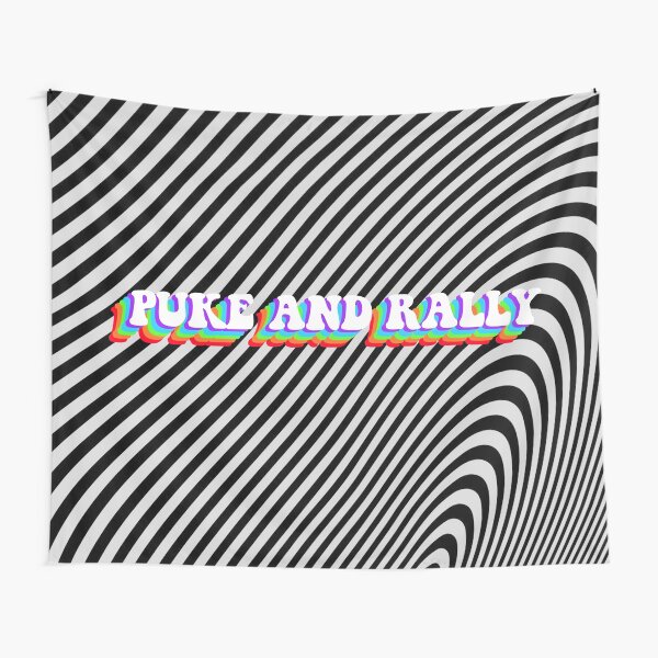 puke and rally tapestry Tapestry
