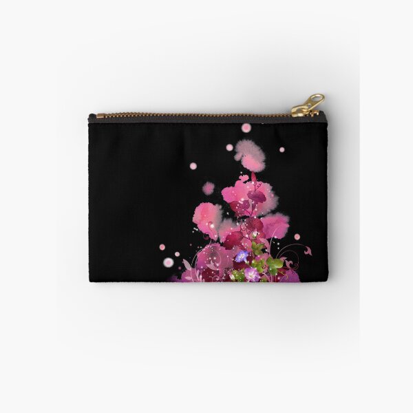 Artikelvorschau, Kunst der Clip-Tinte und rosa Fantasie Blumen Hintergrund. entworfen und verkauft von DzStor.