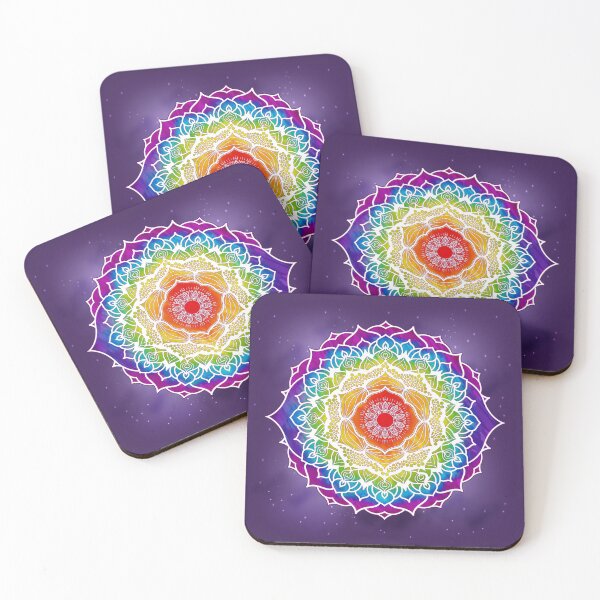 Item preview, 7 Chakra Mandala Design - WOPURPLEBG Watercolor  designed and sold by serenaking.