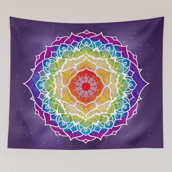 Item preview, 7 Chakra Mandala Design - WOPURPLEBG Watercolor  designed and sold by serenaking.