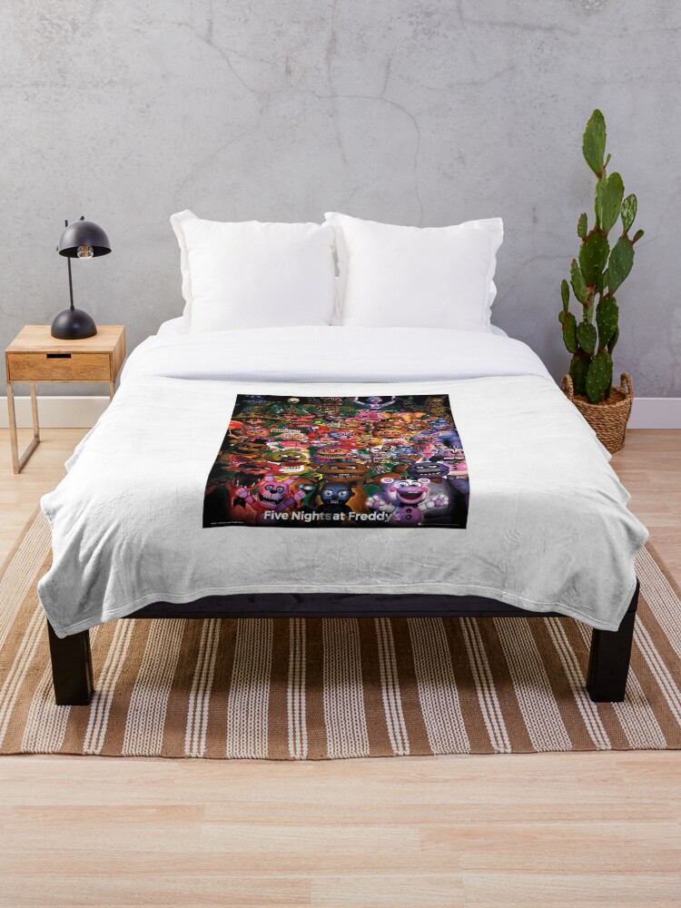 FNAF FIVE NIGHTS AT FREDDY'S Fleece Blanket Bed Throw Soft Blanket Match  Bedding