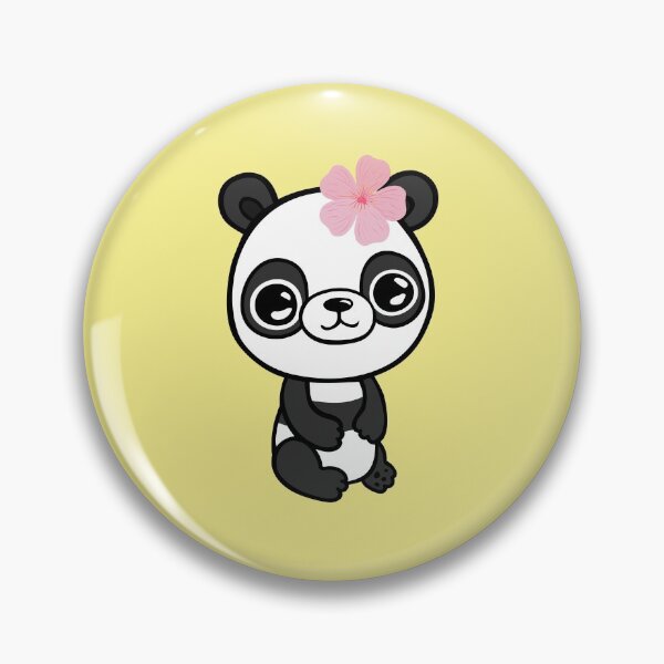 Item preview, Panda with delicate pink flower designed and sold by jakezbontar.