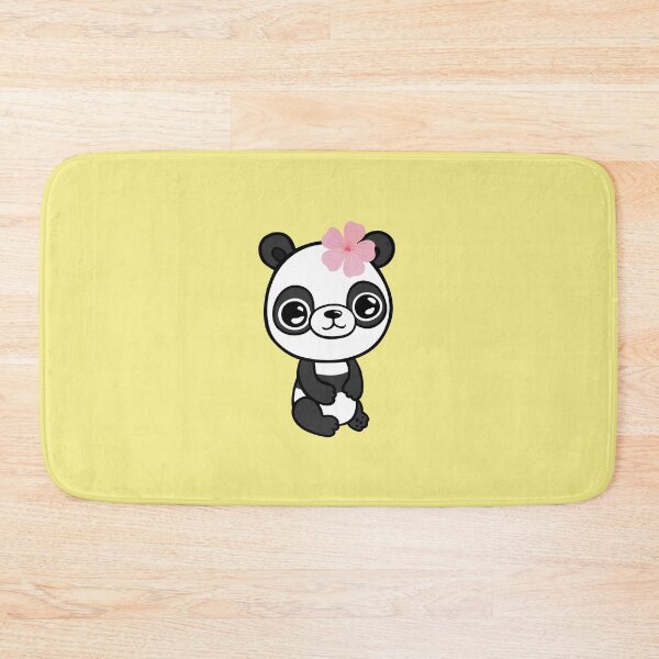Item preview, Panda with delicate pink flower designed and sold by jakezbontar.