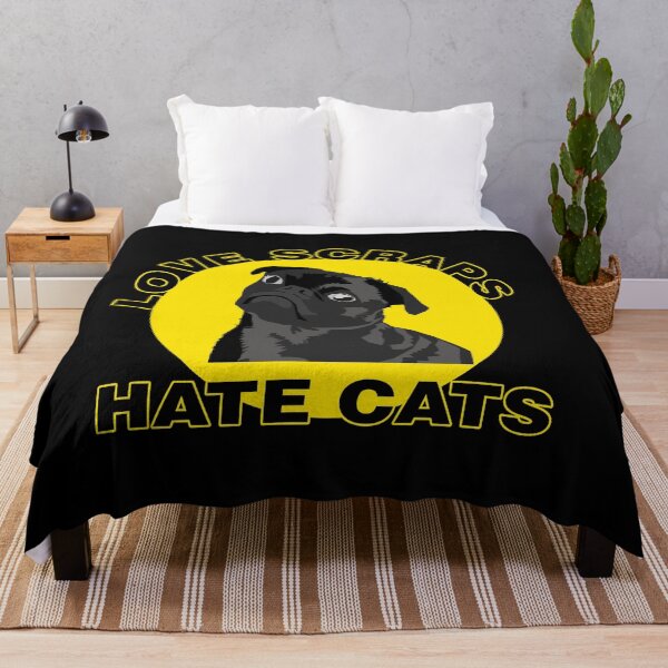 Item preview, Cute Pug Love Scraps Hate Cats designed and sold by PiscesVibes.