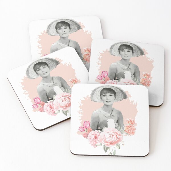 Item preview, Audrey Hepburn T-Shirt Sticker Flowers Illustration Hoodie Notebook Flowers Floral Watercolor designed and sold by ivaostrogonac.