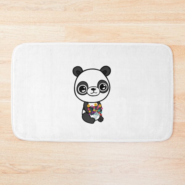 Item preview, Panda with delicate summer flowers designed and sold by jakezbontar.