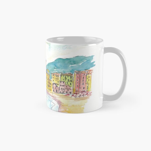Item preview, Camogli Beach with Historic Italian Town Center  designed and sold by artshop77.