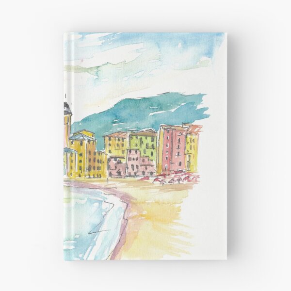 Item preview, Camogli Beach with Historic Italian Town Center  designed and sold by artshop77.