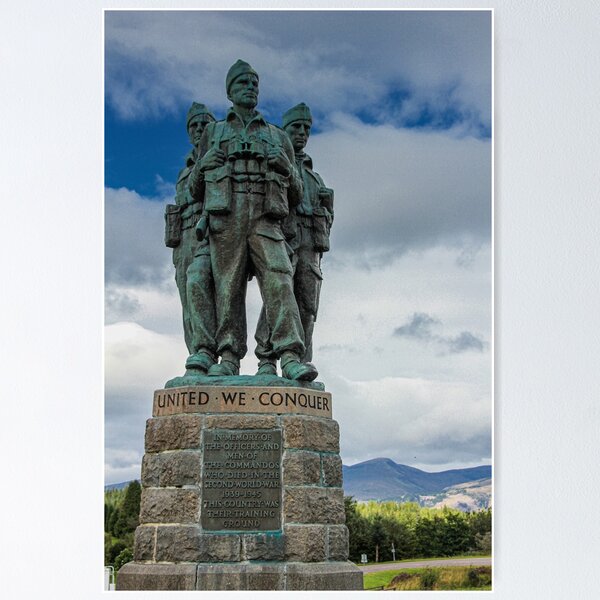 Item preview, War Memorial Commando Monument Spean Bridge Scotland designed and sold by Stravaigin.