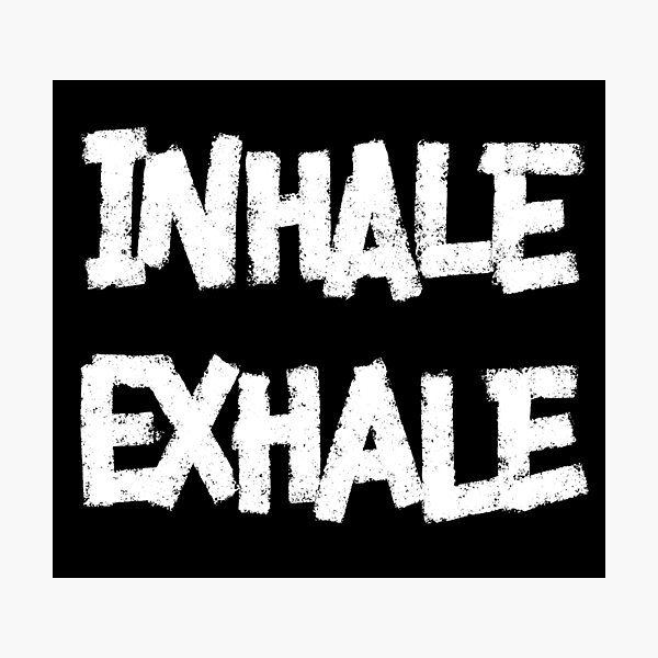Item preview, Inhale Exhale designed and sold by Zagach Letters.