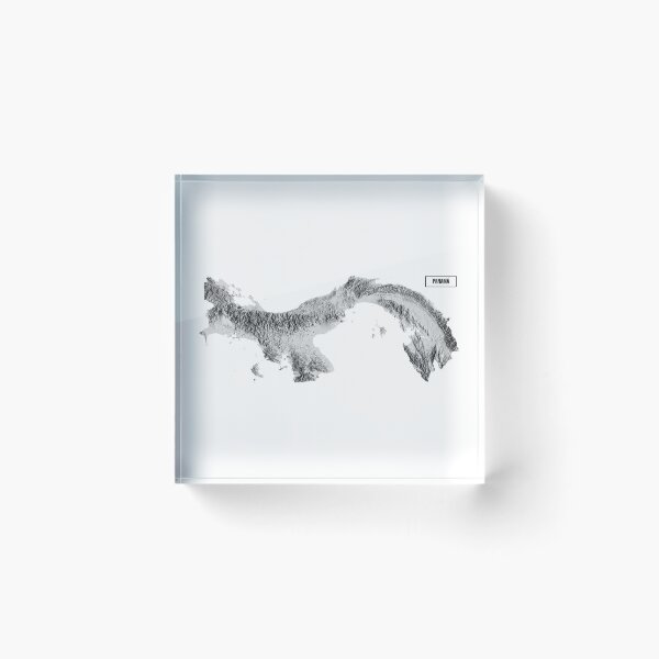 Item preview, Relief Map of Panamá designed and sold by ThinkAboutMaps.