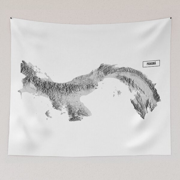 Item preview, Relief Map of Panamá designed and sold by ThinkAboutMaps.