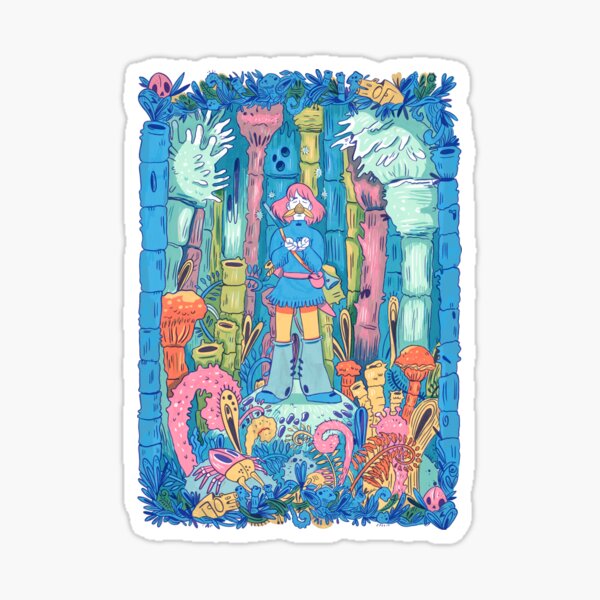 Vista previa del artículo con la obra «Jungla tóxica», diseñado y vendido por MilkandMomo.