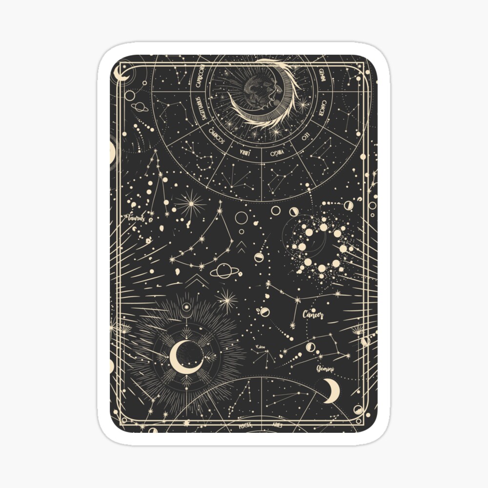 Celestial Tarot Sticker for Sale by InkellaShop