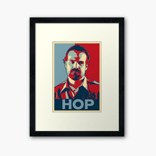 Jim Hopper for President! Framed Art Print