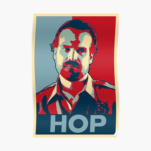 Jim Hopper pour le président! Poster