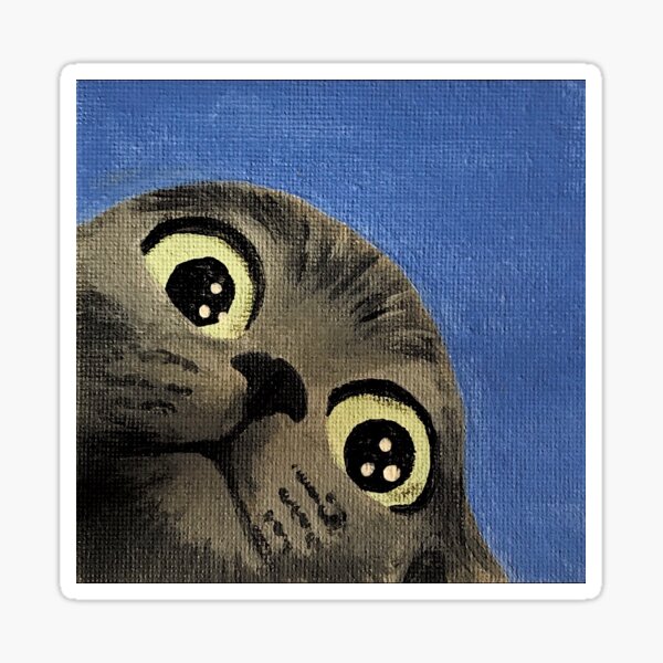 Item preview, Peeking Cat  designed and sold by sugarplumsoap.