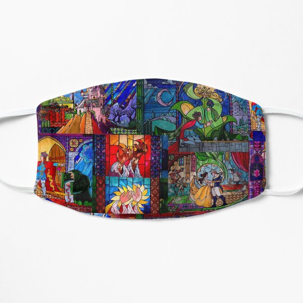 Beauty and the Beast Stained Glass Flat Mask