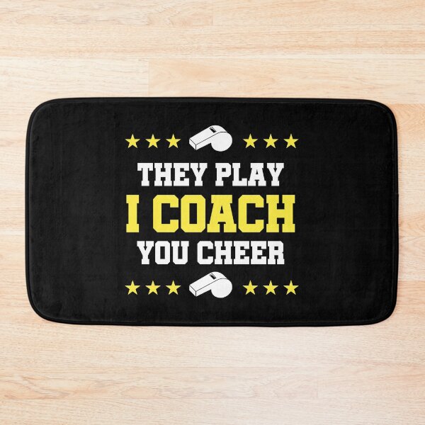 Item preview, They Play I Coach You Cheer Cheerleading Coach Gift designed and sold by haselshirt.