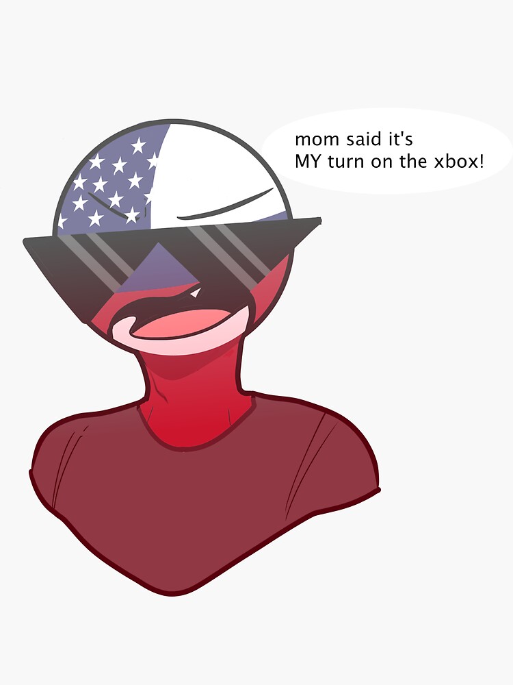 Countryhumans Russia/ Sticker Sticker for Sale by FlameonLeaf