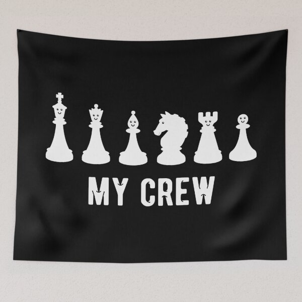 Item preview, My Crew Chess Boardgame Cute Game Pieces Gift designed and sold by haselshirt.