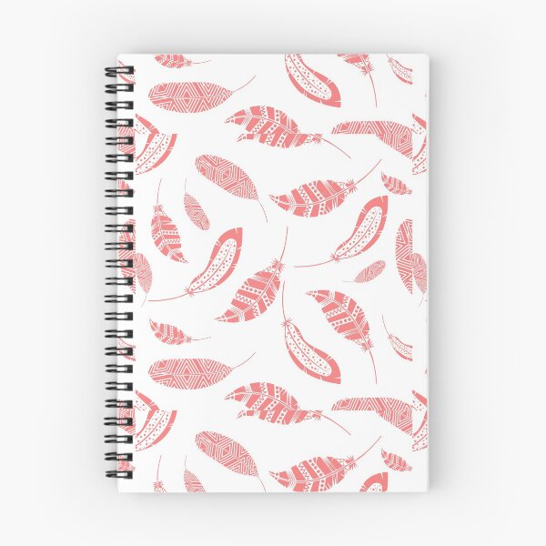 Item preview, Red/Orange/Pink Feather Boho Pattern design designed and sold by TheWhiteRhyno.