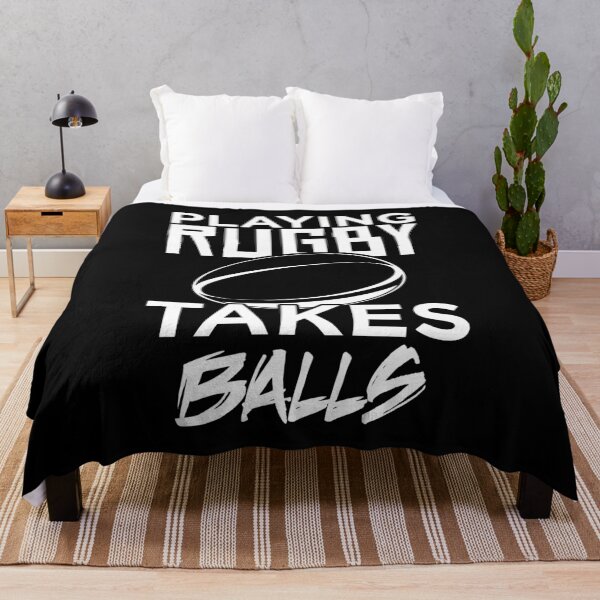 Item preview, Playing Rugby Takes Balls Adult Humor Pun graphic designed and sold by jakehughes2015.