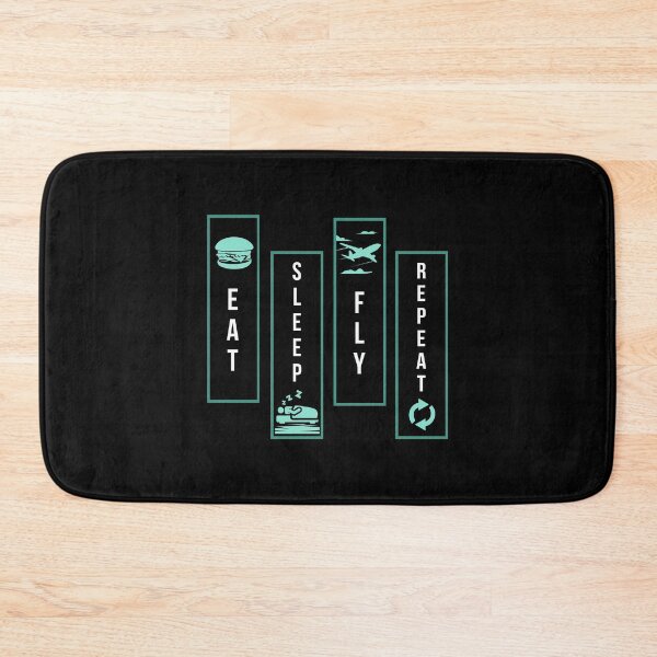 Item preview, Eat Sleep Fly Repeat For A Pilot Aviator graphic designed and sold by AYDreamers.