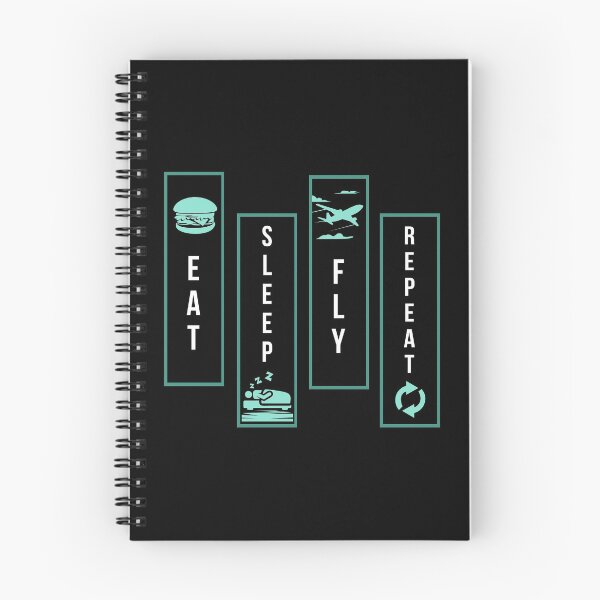 Item preview, Eat Sleep Fly Repeat For A Pilot Aviator graphic designed and sold by AYDreamers.