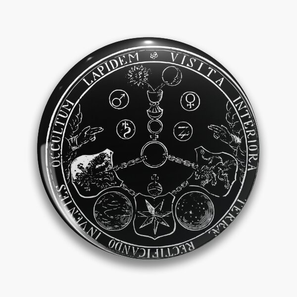 Item preview, Emerald Tablet of Hermes Mandala Hermetic Alchemy Emblem  designed and sold by h44k0n.
