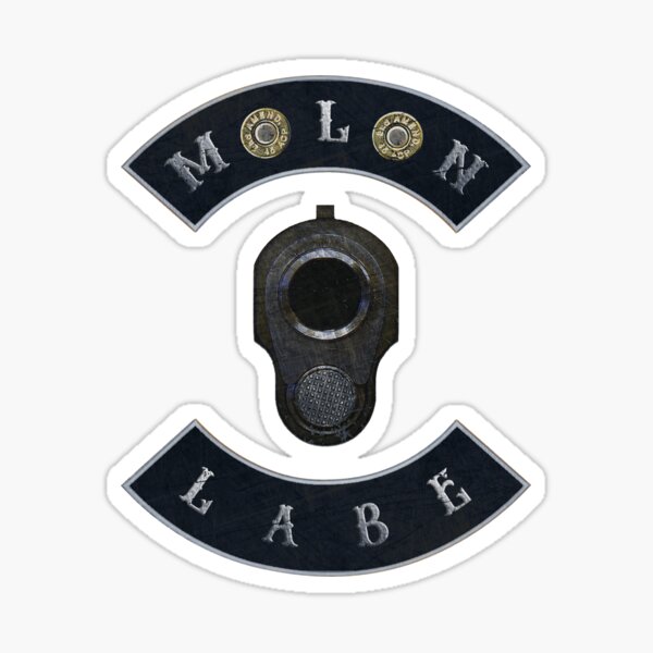 Molon Labe in Rockers with M1911 Colt 45 Sticker