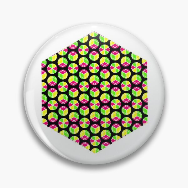 Item preview, About Four Hexagonal Rings of Cubey Dots designed and sold by weavernap.
