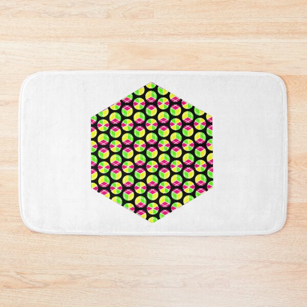 Item preview, About Four Hexagonal Rings of Cubey Dots designed and sold by weavernap.