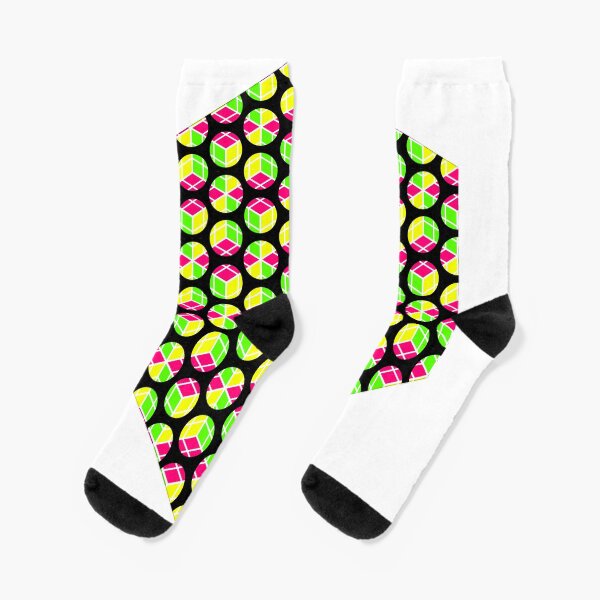 About Four Hexagonal Rings of Cubey Dots Socks