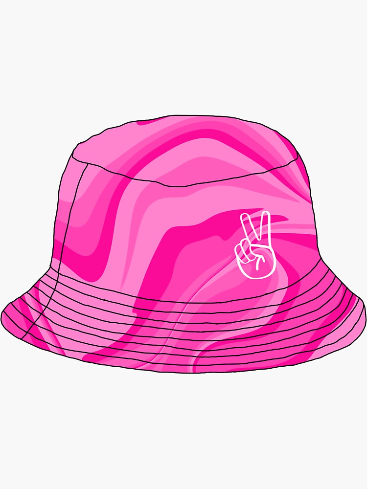 Pink tie dye bucket hot sale hat