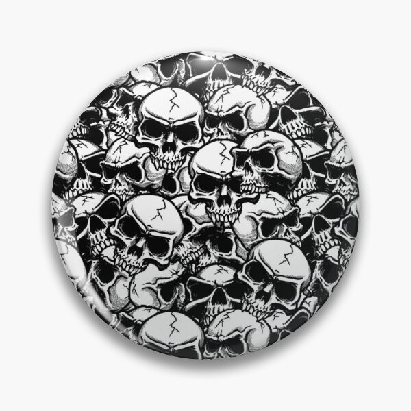 Item preview, Scattered Skull Pattern B&W designed and sold by TheAlienPrince.