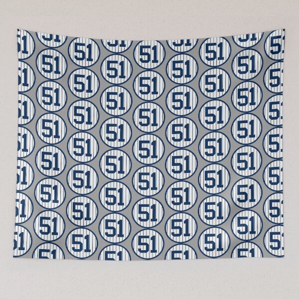Item preview, Bernie Williams #51 Jersey Number designed and sold by StickBall.