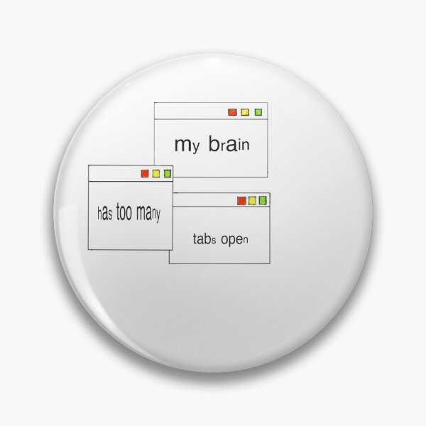 Item preview, brain computer tabs sticker designed and sold by jannellealino.