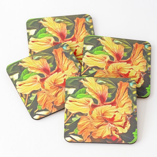 Item preview, Hibiscus in Orange designed and sold by JAMMCREATIONS.
