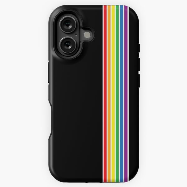 Artikel-Vorschau von Gay Pride - Gay Pride Flag - Regenbogenstreifen auf Schwarz, designt und verkauft von ShowYourPRIDE.