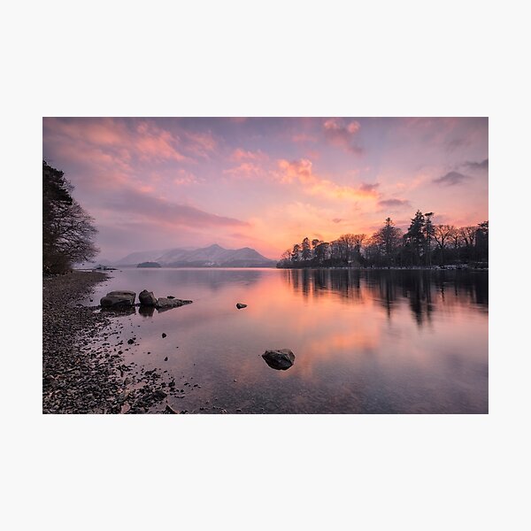 Item preview, Derwentwater Lake Sunset in the English Lake District designed and sold by Lenscraft by Robin Whalley.