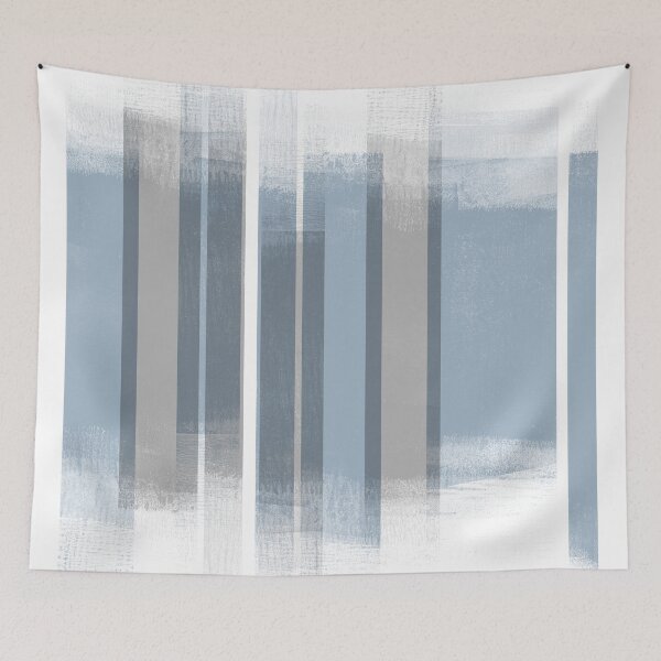 Item preview, Blue and Grey Retro Style Geometric Abstract - Codex designed and sold by Janine Aykens.