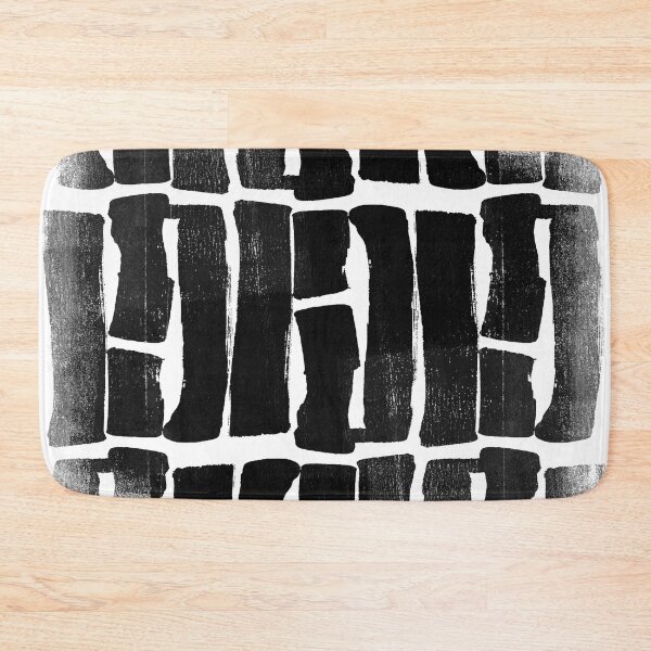 Item preview, Black and White Ink Pattern "Rhythmic" designed and sold by Janine Aykens.