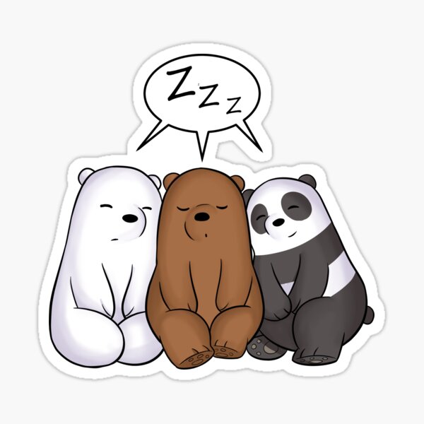 Osos dormidos Pegatina