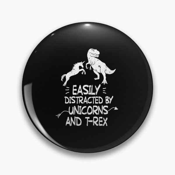 Item preview, Easily Distracted By Unicorns And T-rex Saurus product designed and sold by AYDreamers.